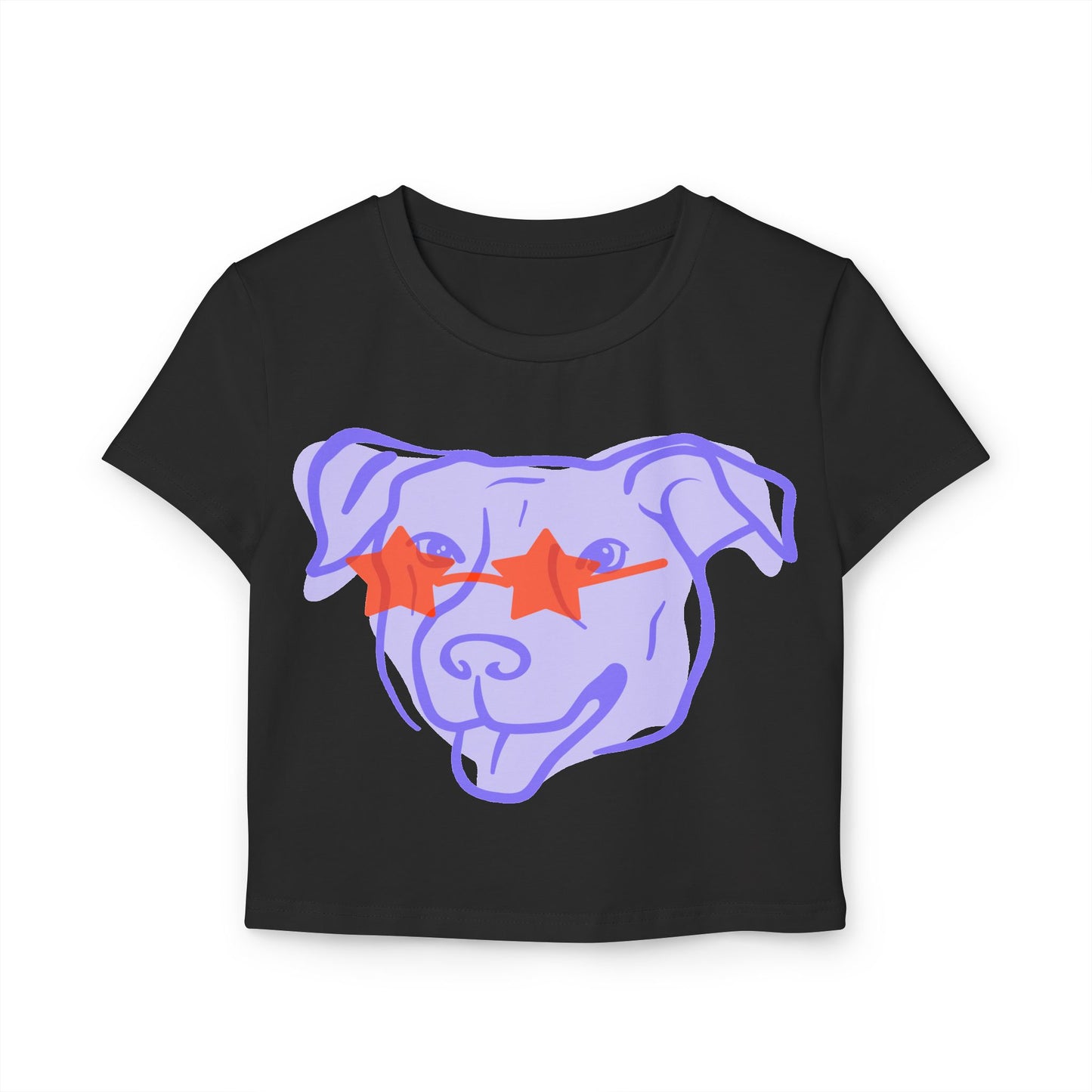 Cute dog mom crop top