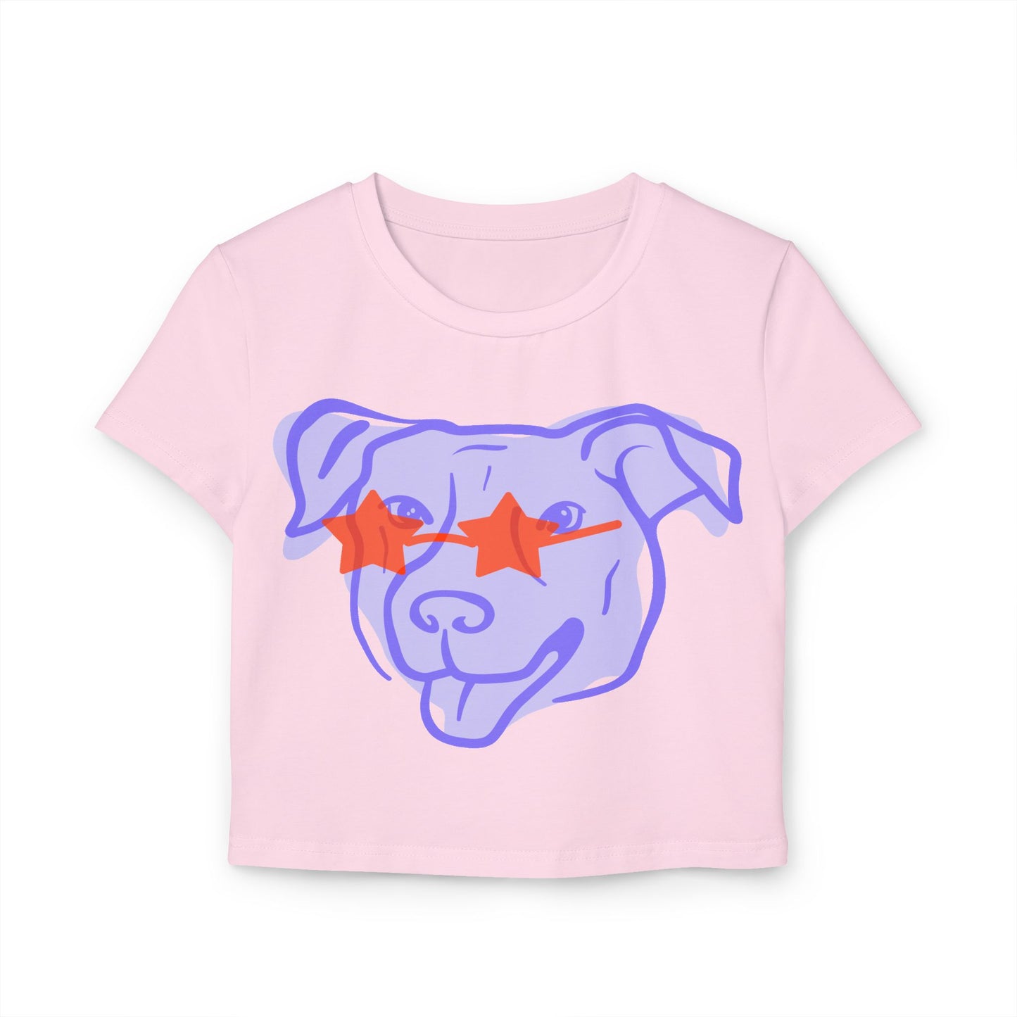 Cute dog mom crop top