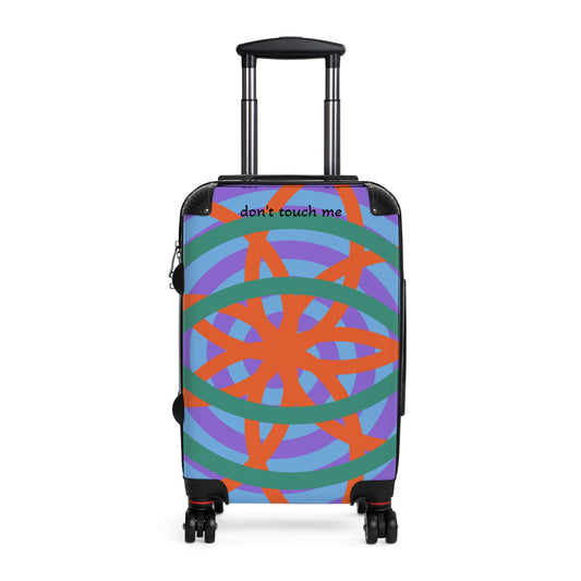 Suitcase - Funky Design with Lock and Don't Touch Me Sight