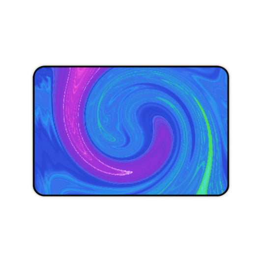 Colorful Swirl Desk Mat - Vibrant Office Decor for Home and Workspaces