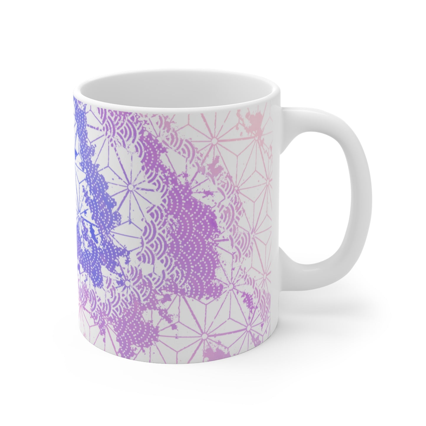 Bohemian Pattern Mug - 11oz Ceramic Coffee Cup for Art Lovers