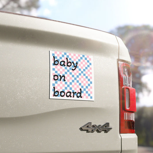 Car Magnet - Baby On Board Sticker