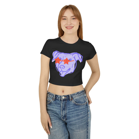 Cute dog mom crop top